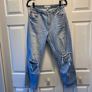 Abercrombie & Fitch Curve Love The Mom High Rise Jeans
